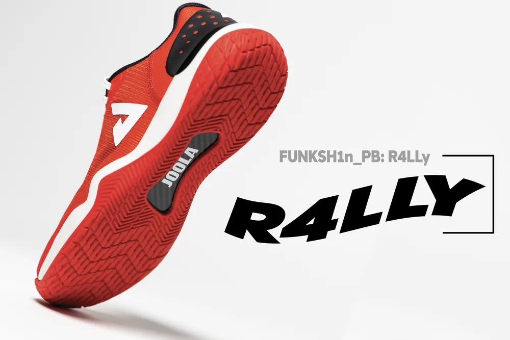 Đế ngoài giày pickleball JOOLA R4LLy với rãnh bám hình xương cá