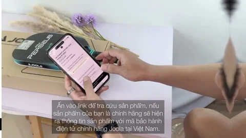 Video hướng dẫn check bảo hành và đăng ký vợt Joola chính hãng tại Việt Nam
