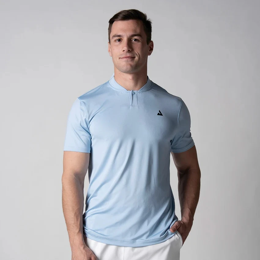 Áo Polo Pickleball Men's Court Polo Blue Breeze