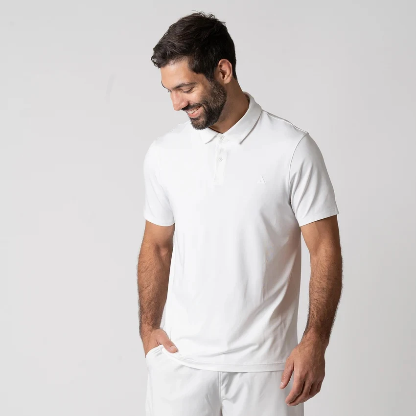 Áo Polo Pickleball Men's Club Polo White