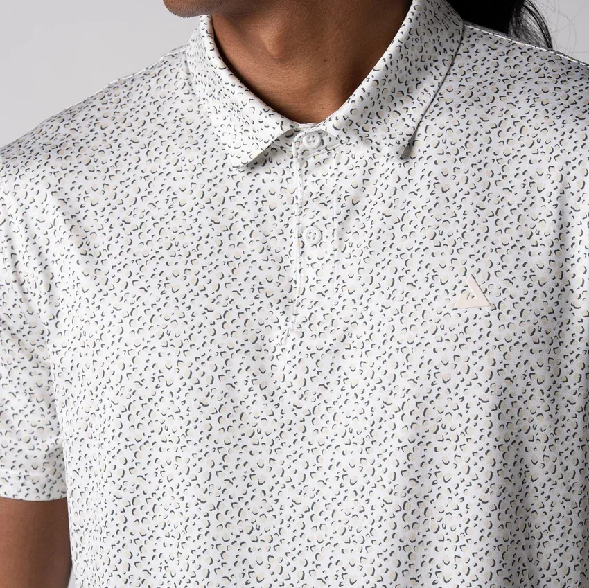Men's Club Printed Polo Safari Leopard - White Men's Club Printed Polo Safari Leopard - White chính hãng tại Pickleball Việt Nam