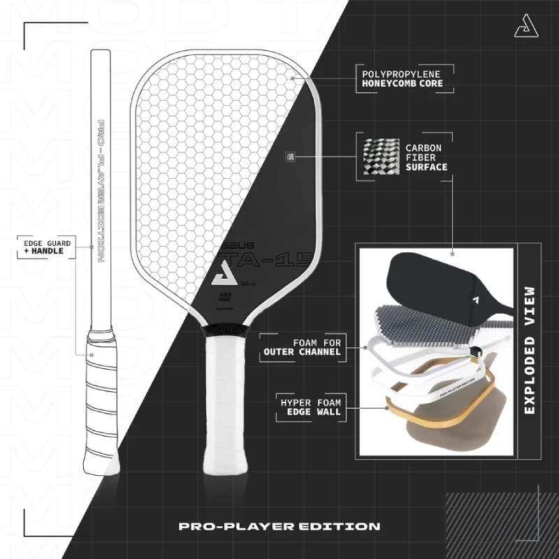 Vợt Pickleball Joola Perseus 16mm Mod TA-15 Pro Player Edition