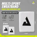 Phụ kiện Pickleball JOOLA tay Trinity Wristband (White, 2 Pack) — ảnh 2