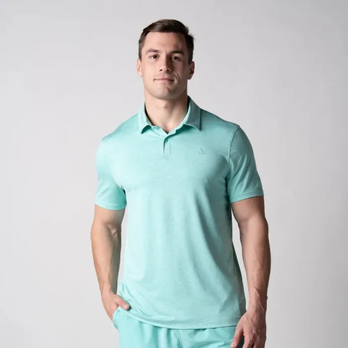 Áo Polo Pickleball JOOLA nam Club Tropic Tide Heather