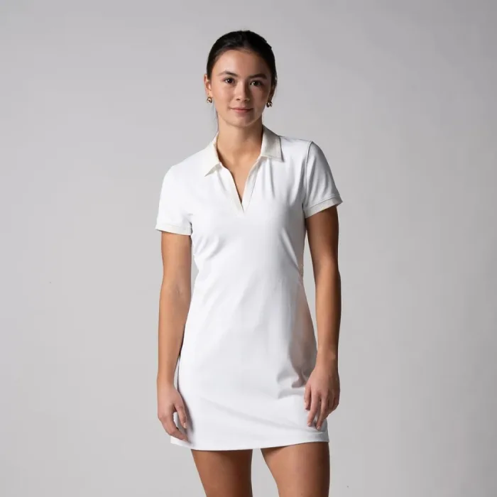 Váy Polo Pickleball JOOLA nữ Club Novelty White