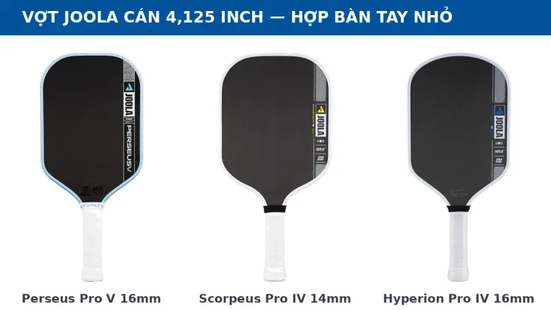Chọn vợt pickleball JOOLA cho nữ: cán, trọng lượng và 6 mẫu đang bán