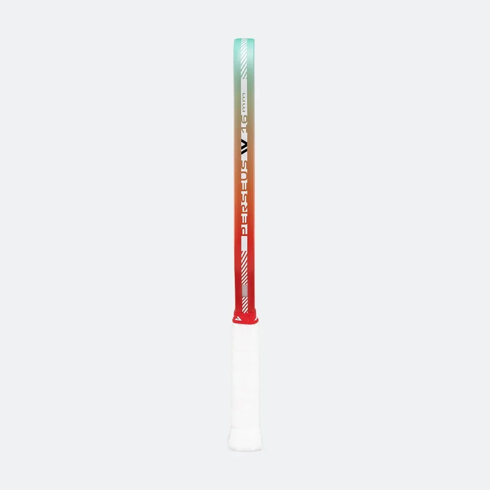 Cạnh vợt Perseus Pro IV 16mm Malaysia Colorway nhìn từ bên hông, thấy độ dày thân vợt