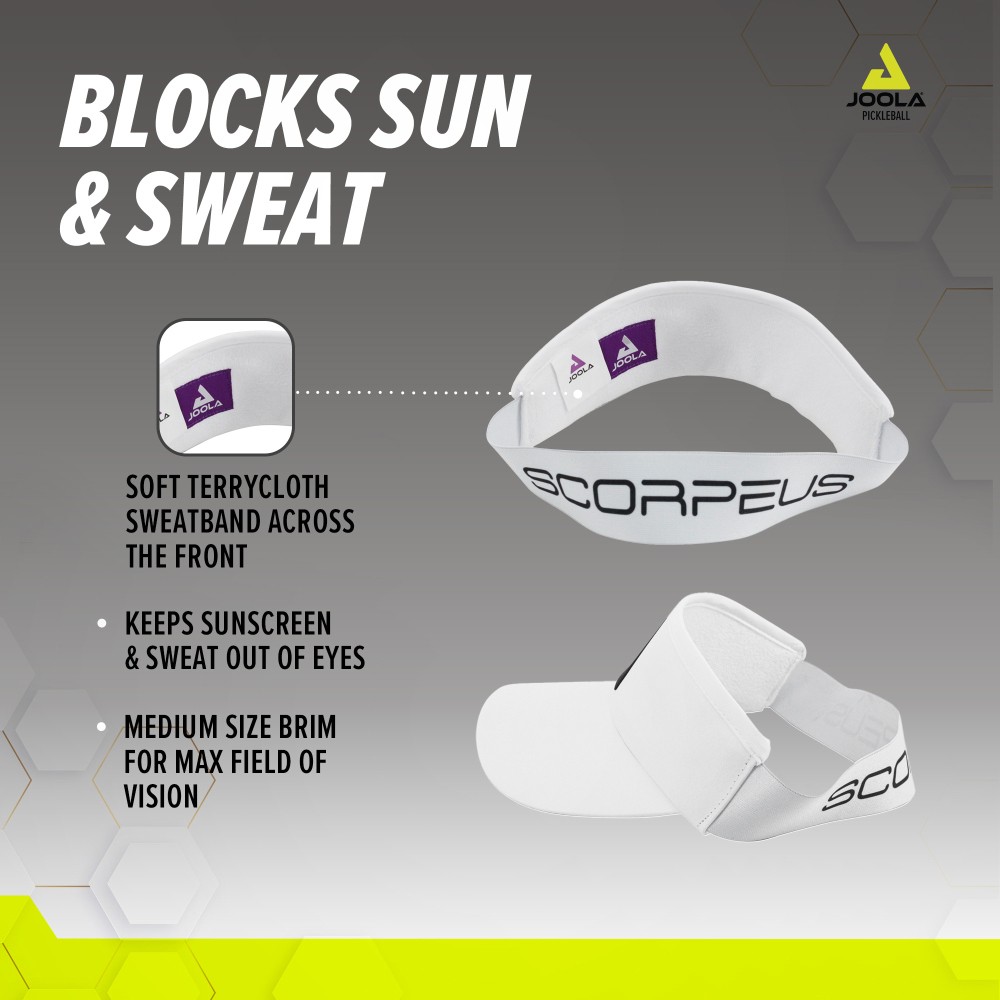 Mũ Pickleball JOOLA Scopeus Visor (White) — ảnh 3