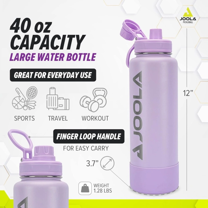 Bình nước JOOLA Water Bottle (Purple) màu tím