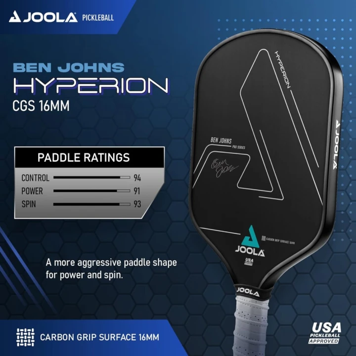 Vợt pickleball Joola Ben Johns Hyperion CGS 16mm