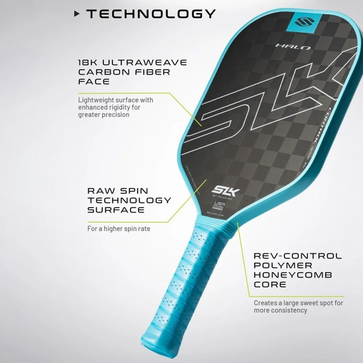 Vợt Pickleball SLK Halo Control Max Blue Control thế hệ mới