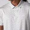Men's Club Printed Polo Safari Leopard - White