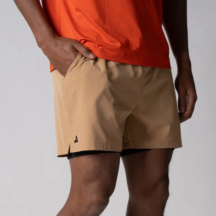 Men's Woven 2-in-1 Shorts Latte