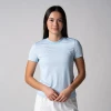 Women's Club Short Sleeve Crew Neck Blue Breeze Heather