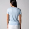 Women's Club Short Sleeve Crew Neck Blue Breeze Heather