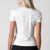Women's Club Short Sleeve Crew Neck White